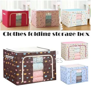 New Oxford Clothe Folding Storage Box - 100lts