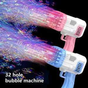 Children's 32 Hole Bubble Machine Bubble Toy Gun