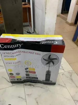 No Power? No Problem - Century 18' Mist Fan Works on Battery