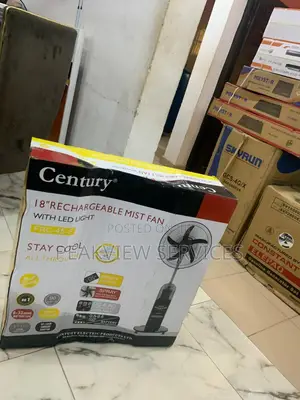 Get Maximum Comfort-Century 18" Inches Rechargeable Mist Fan