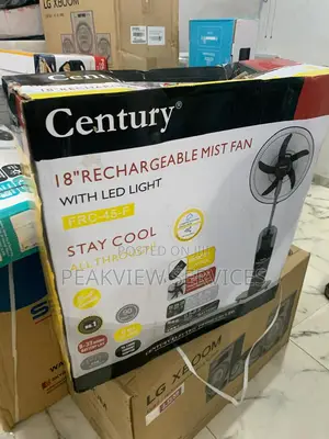 18' of Pure Breeze - Century Rechargeable Mist Fan FRC-45-F