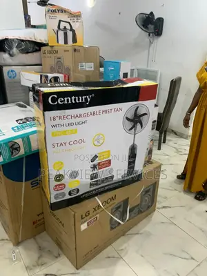 Century 18' Rechargeable Mist Fan - Comfort Redefined