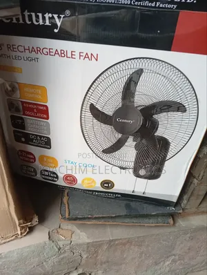 Century Rechargeable Wall Fan 16"