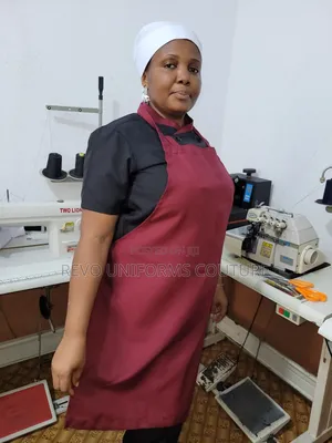 Full Apron ( White, Black, Wine, Black Mixed With Wine)