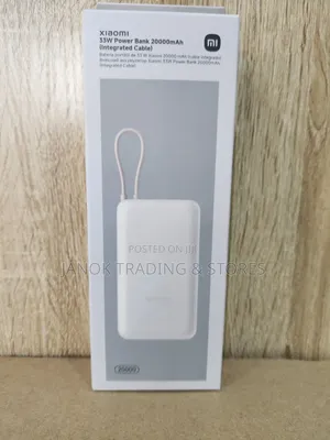 Xiaomi
33w Power Bank 20000mah (Integrated Cable)