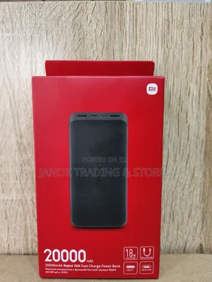20000mah Capacity Redmi 18w Fast Charge Power Bank