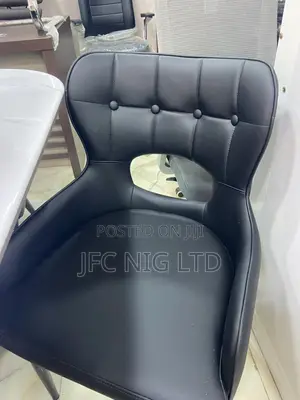 Strong Leather Dining Chair;Beige,Brown and Black Colour