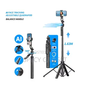 Ai Auto Face Track Selfie Stick Quadrapod Gimbal Stabilizer