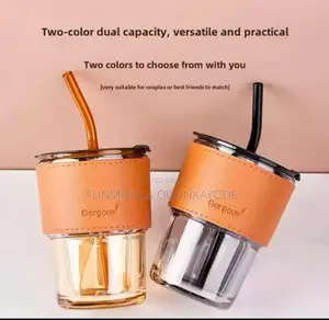 High Aesthetic Value Bamboo Glass Water Cup