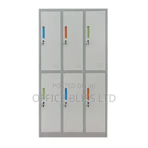 6 Door Steel Locker With Key Lock