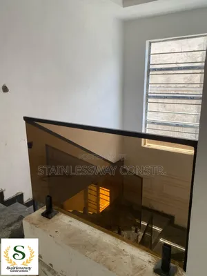 Tampered Tinted Brown Glass Railing