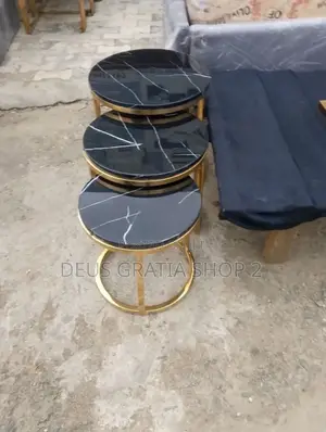3 in 1 Side Stool With Marble Top