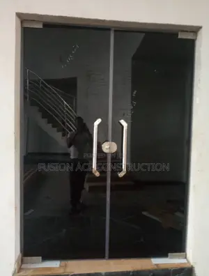 Grey Tinted Frameless Glass Door
