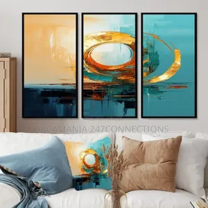 Abstract Colorful Canvas Frames