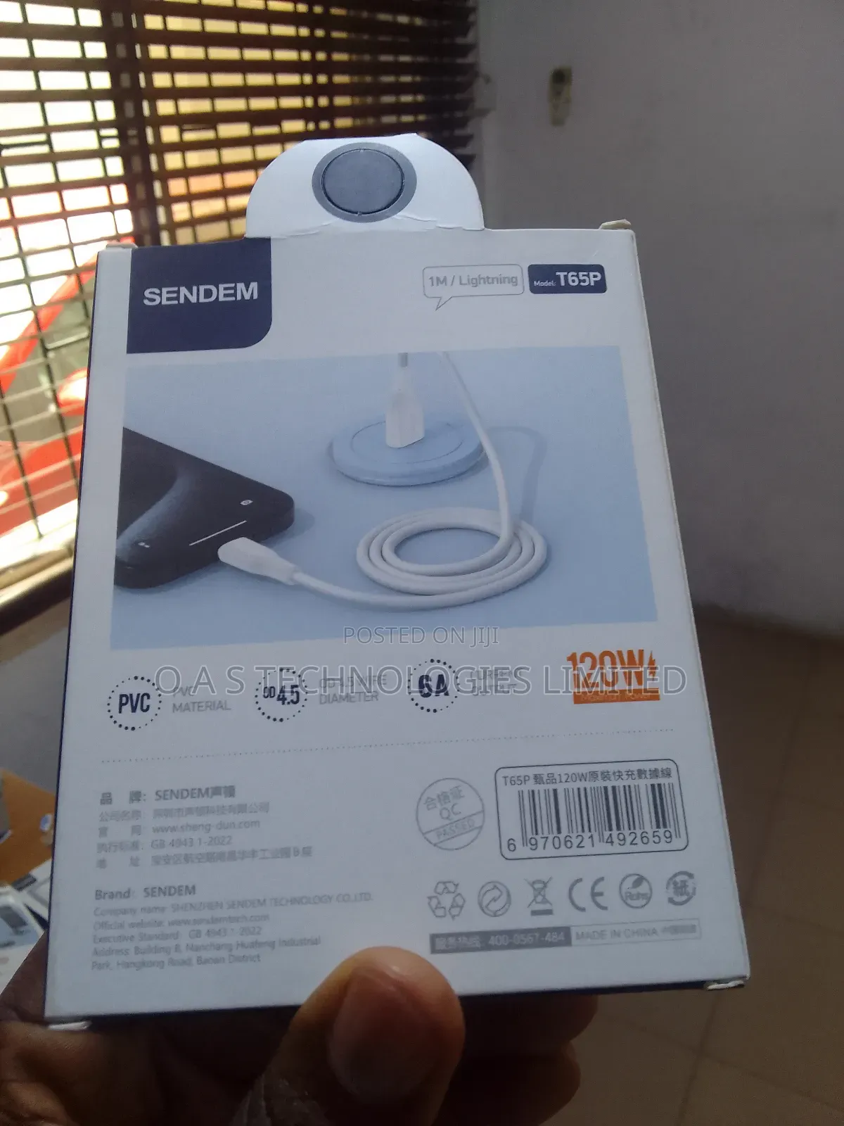 Sendem Charger Cable