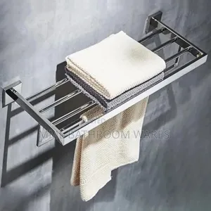 Silver Chrome Multiple Towel Racks