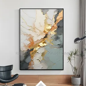 Abstract Canvas on a Black Frame
