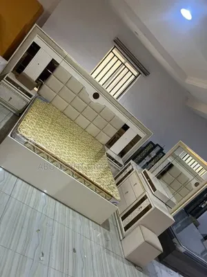 6x7 Executive Imported Bed Frame, Drawers, Dressing Mirror
