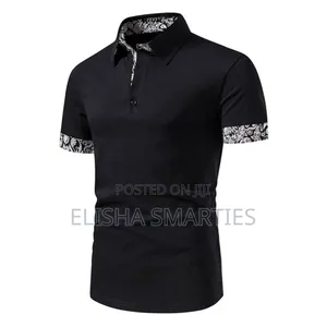 Classic Floral Touch Designer Men's Quality Polo Shirt