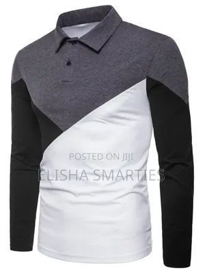 Classic Designer Longsleeve Patch Work Polo Shirt