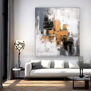 Abstract Oil Paint Canvas Frame