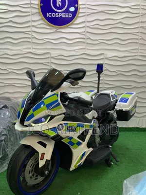 Licensed Kid's Ride on Police Powerbike With Bluetooth