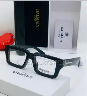 Nice Balmain Thick Frame Fashion Glasses For Unisex