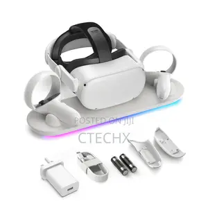 Kiwi Design RGB Charging Dock for Meta Oculus Quest 2