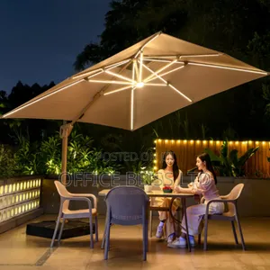 High Quality Sola Led Light Sunshade Umbrella