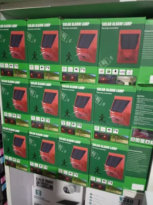 Solar Sensor Alarm Lamp
