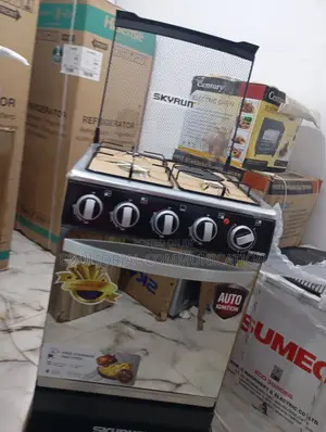 Skyrun Gas Cooker(3 Burners+1 Electric Hotplate)- GCS-3g1e/X