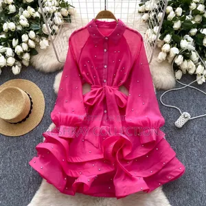 Luxe Studded Damsel Layers Dress