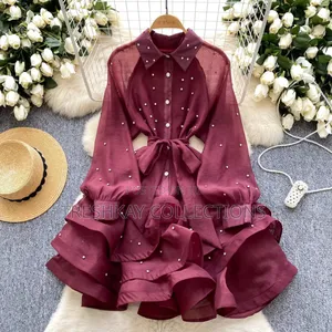 Luxe Studded Damsel Layers Dress