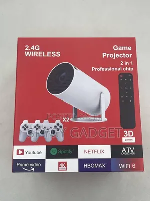 Mini Projector With 2 Joystick Bluetooth 5.2