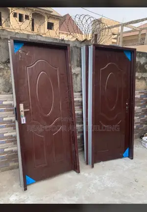 Brown Steel American Panel Door
