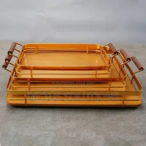 3 Sets of Luxurious Traditional Wooden Tray