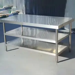 120cm Stainless Steel Table With Double Under Layers (4ft)