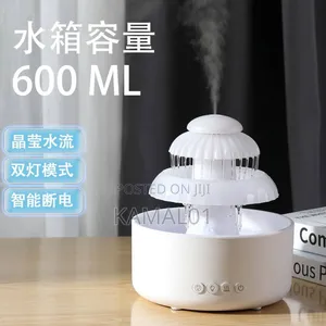 Rain Drop Humidifier Rains Sound 600ml Water Tank