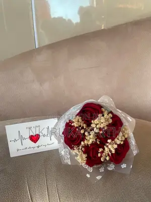 Flower Bouquet With Fillers and Note Card