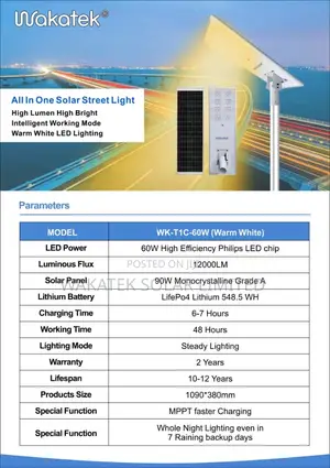 60w Aio Solar Street Light