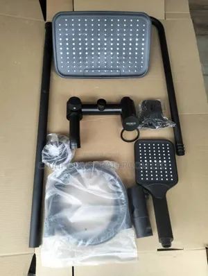 Black Brimx Shower Set