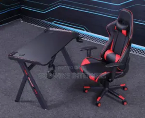 Furgle Gaming Chair and Gaming Desk With Led Light