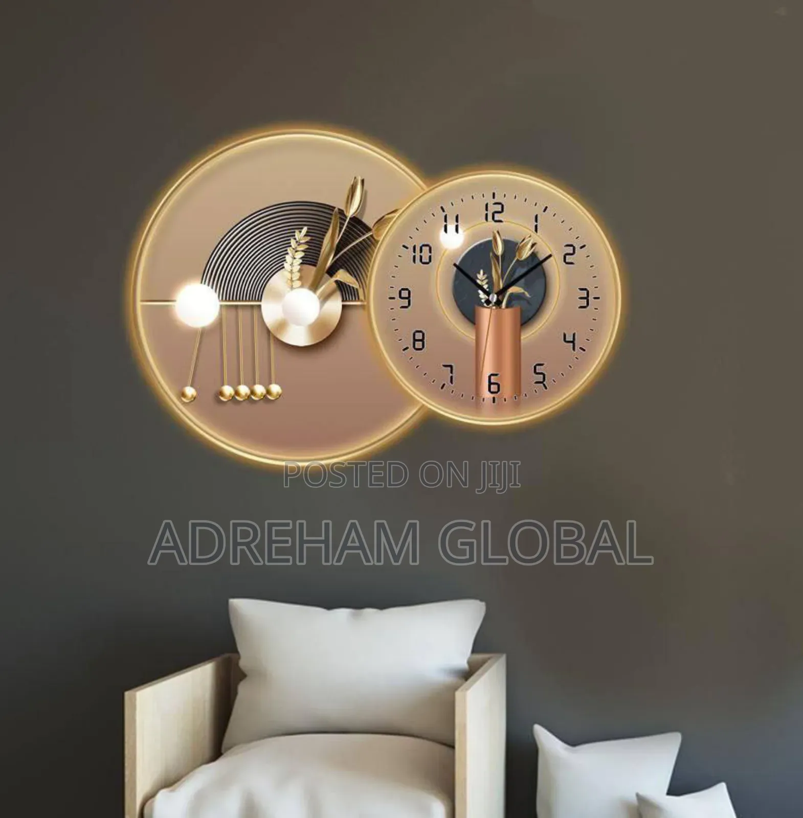 2 In1 Home Deco Wall Clock