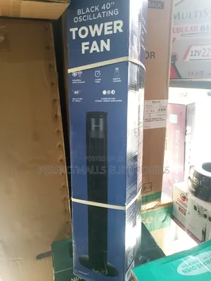 40" Maxi Tower Fan Black