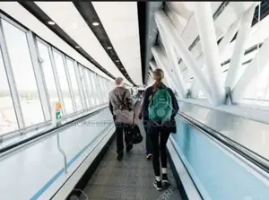 Escalator Moving Smooth Walkway