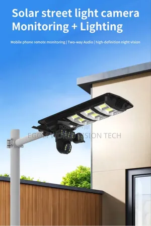 Solar Street Light Camera Monitoring + Lighting