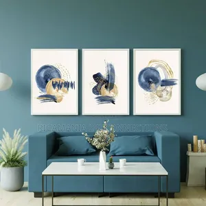White Frames Abstract 3in1 Canvas