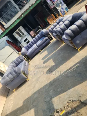 Padded 7 Seaters Upholstery Sofa Chairs