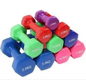 5 Kg Rubber Dumbbells