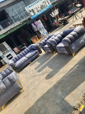 Seven Seaters Sofa Grey Colour Chairs